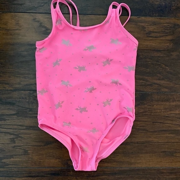 Bmagical, Girls, Bathing Suit, One-Piece, Pink, Barbiecore, Unicorns, Size 5 - Picture 7 of 12